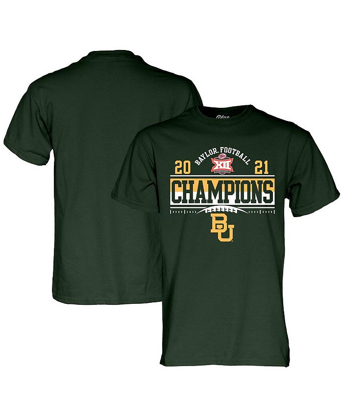 

Мужская зеленая футболка Baylor Bears 2021 Big 12 Football Conference Champions Locker Room Blue 84, зеленый