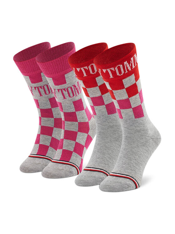 

Комплект из 2-х высоких детских носков Tommy Hilfiger, серый