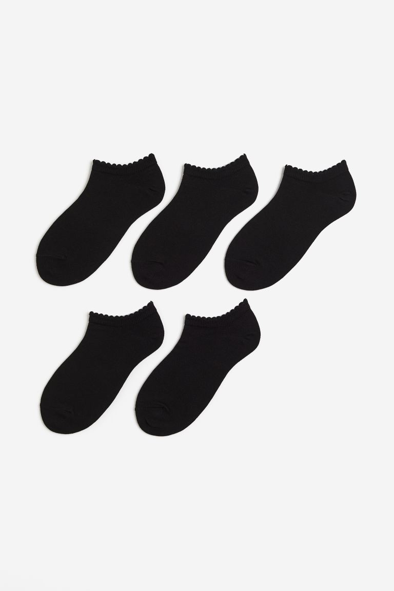 Упаковка из 5 носков-кроссовок H&M, черный