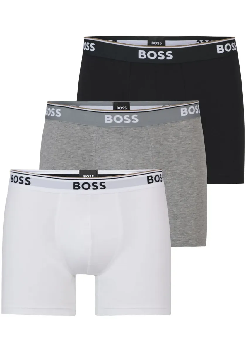 

Длинные боксеры BOSS "Boxer Brief 3P" (3 шт. в упаковке) с тканым поясом соответствующего цвета, цвет Assorted Pre-Pack