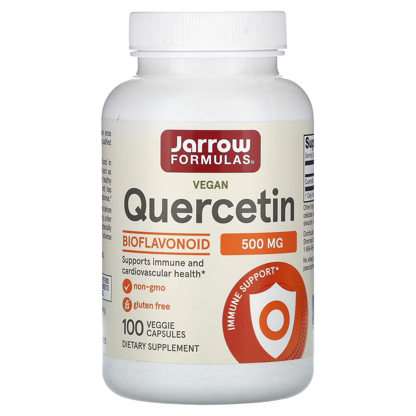 Jarrow Formulas Веганский кверцетин 500 мг 100 растительных капсул jarrow formulas кверцетин 500 мг 30 вегетарианских капсул