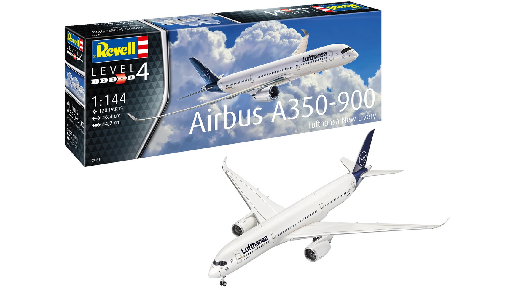 цена Revell Новая ливрея Airbus A350-900 Lufthansa