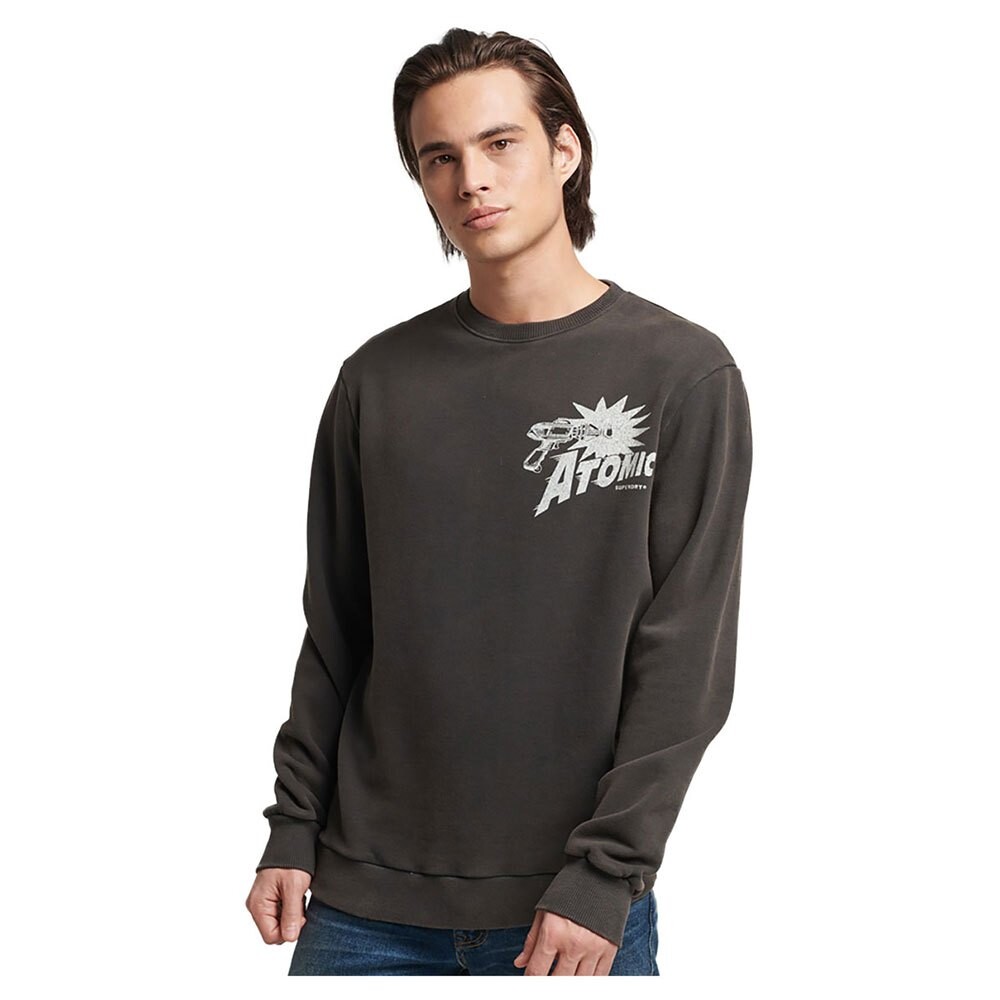 

Толстовка Superdry Vintage Crossing Lines Bk, серый