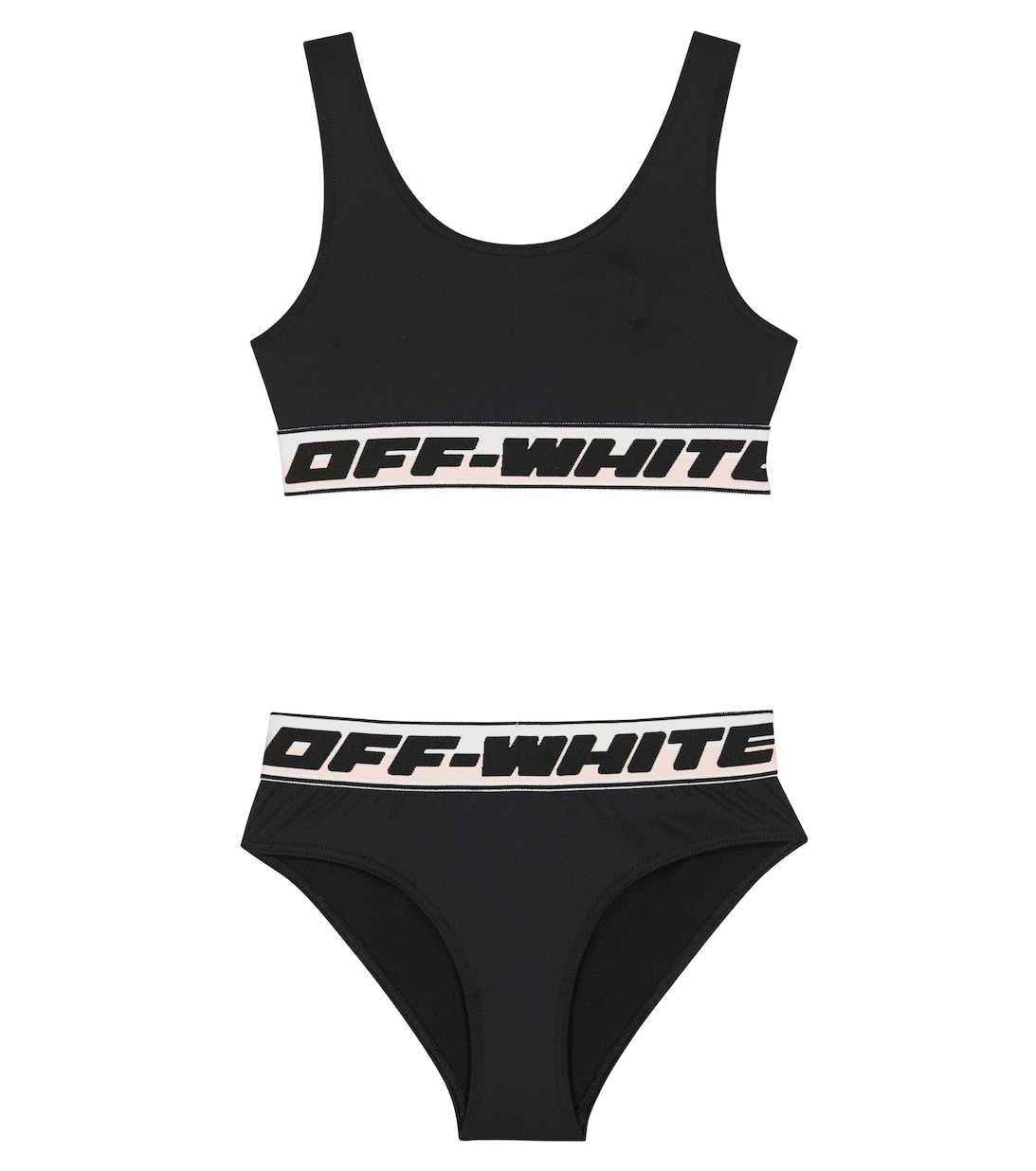 Бикини с логотипом Off-White, черный off white футболка с логотипом черный