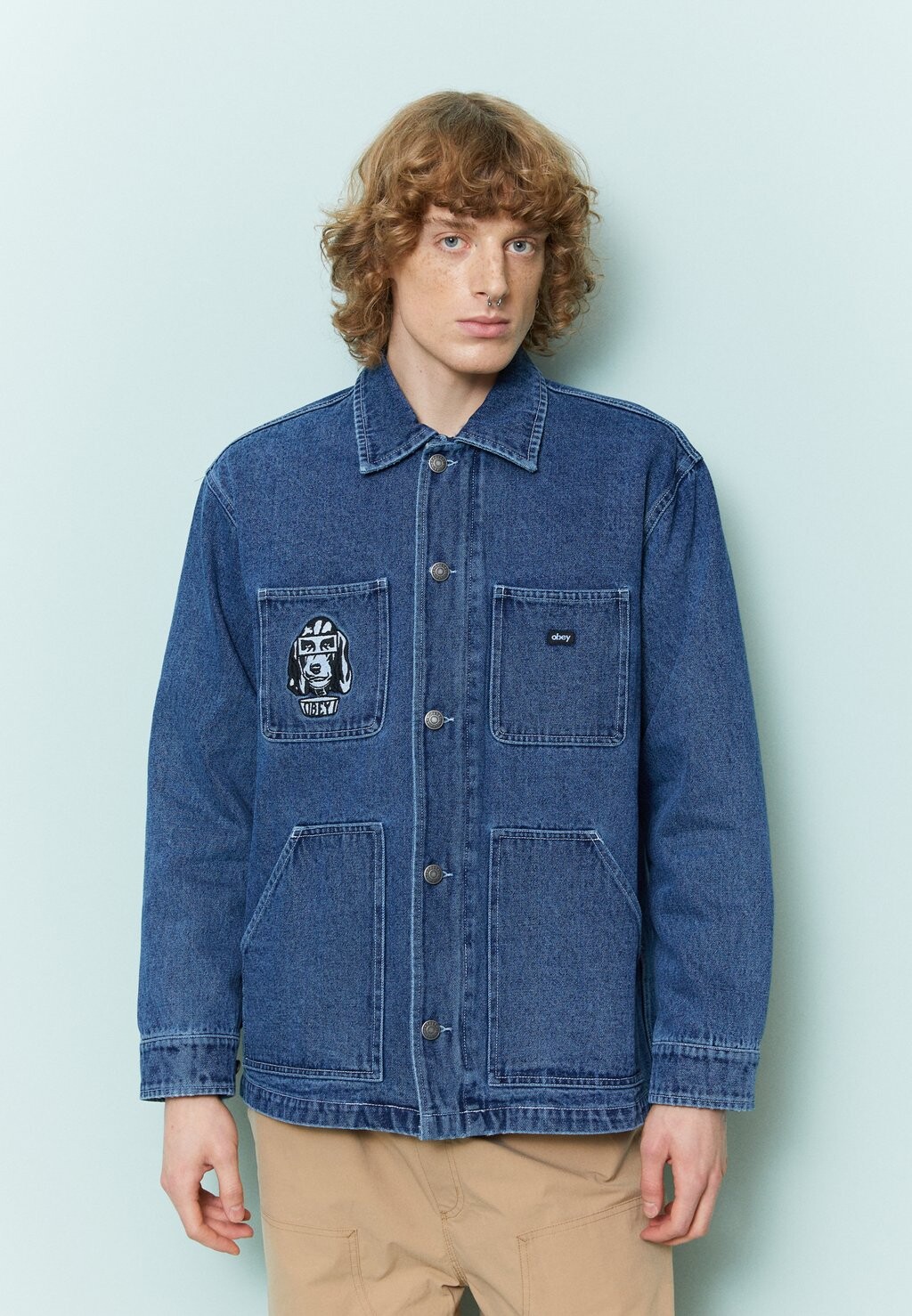 

Короткое пальто Obey Clothing, Синий
