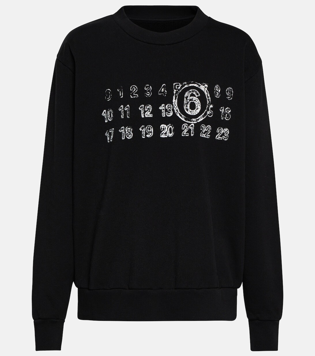 

Толстовка из хлопка с принтом MM6 MAISON MARGIELA, черный