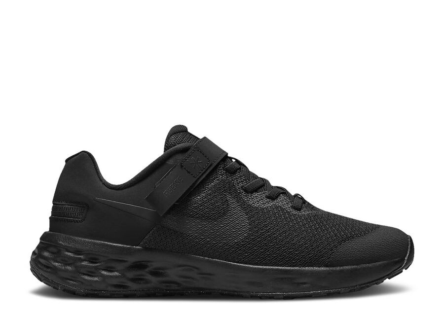 

Кроссовки Nike Revolution 6 Flyease Gs 'Black Dark Smoke Grey', черный