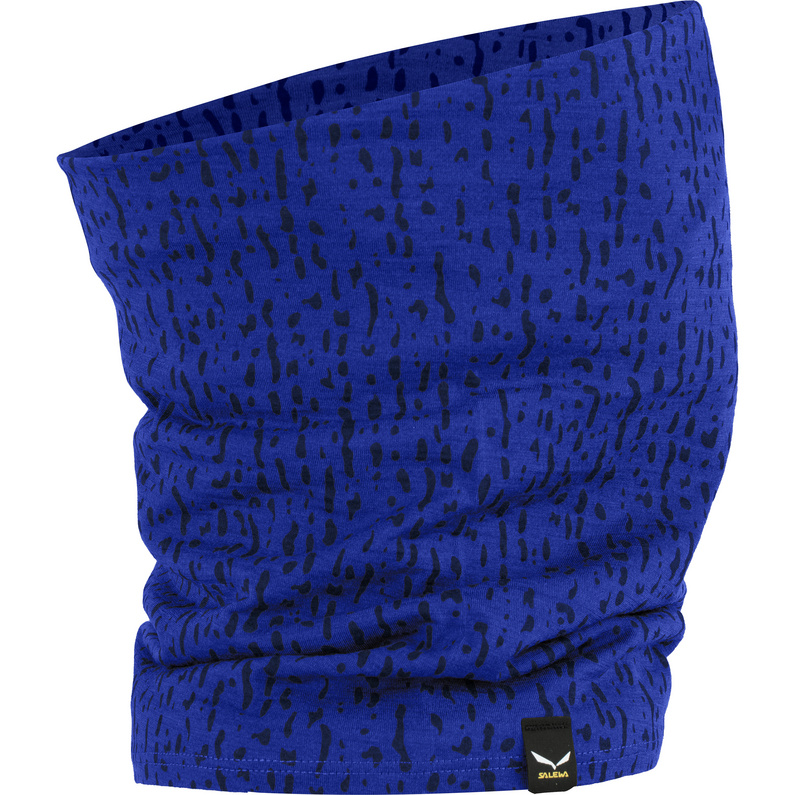 Шарф-труба из чистого альпийского мериноса Salewa, синий подарочный набор чая согревающий малый шарф