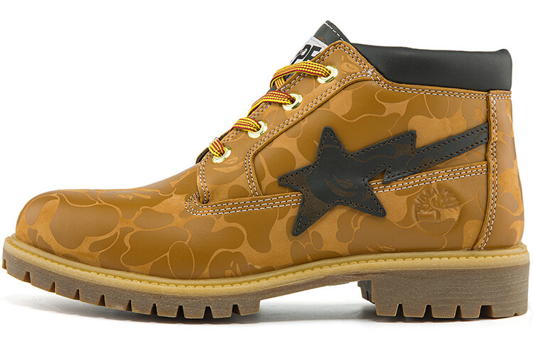 

Водонепроницаемые ботинки Chukka премиум-класса Bape x Timberland, мужские, пшеничные