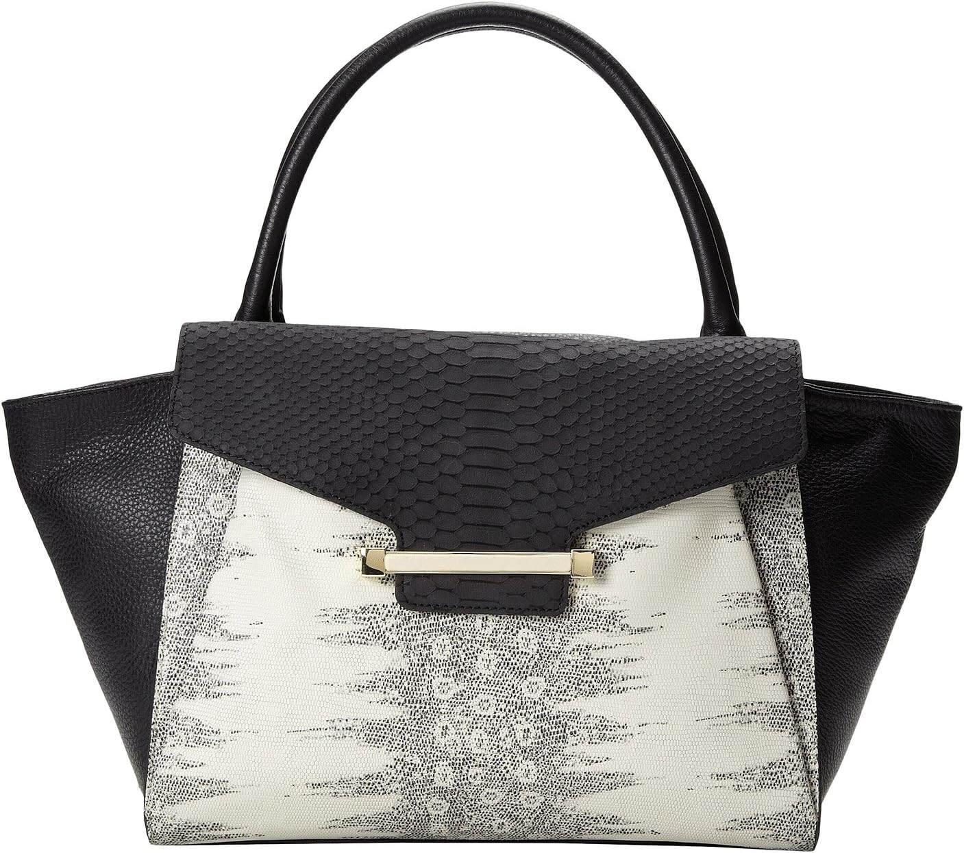 

Сумка Vince Camuto Julia Satchel, цвет Ivory/Black