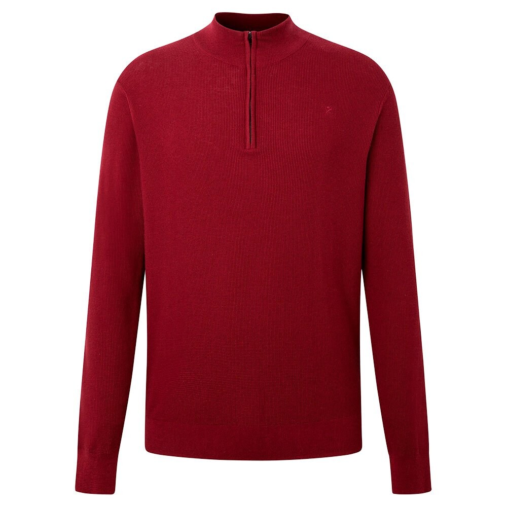 Свитер Hackett Textured Half Zip, красный