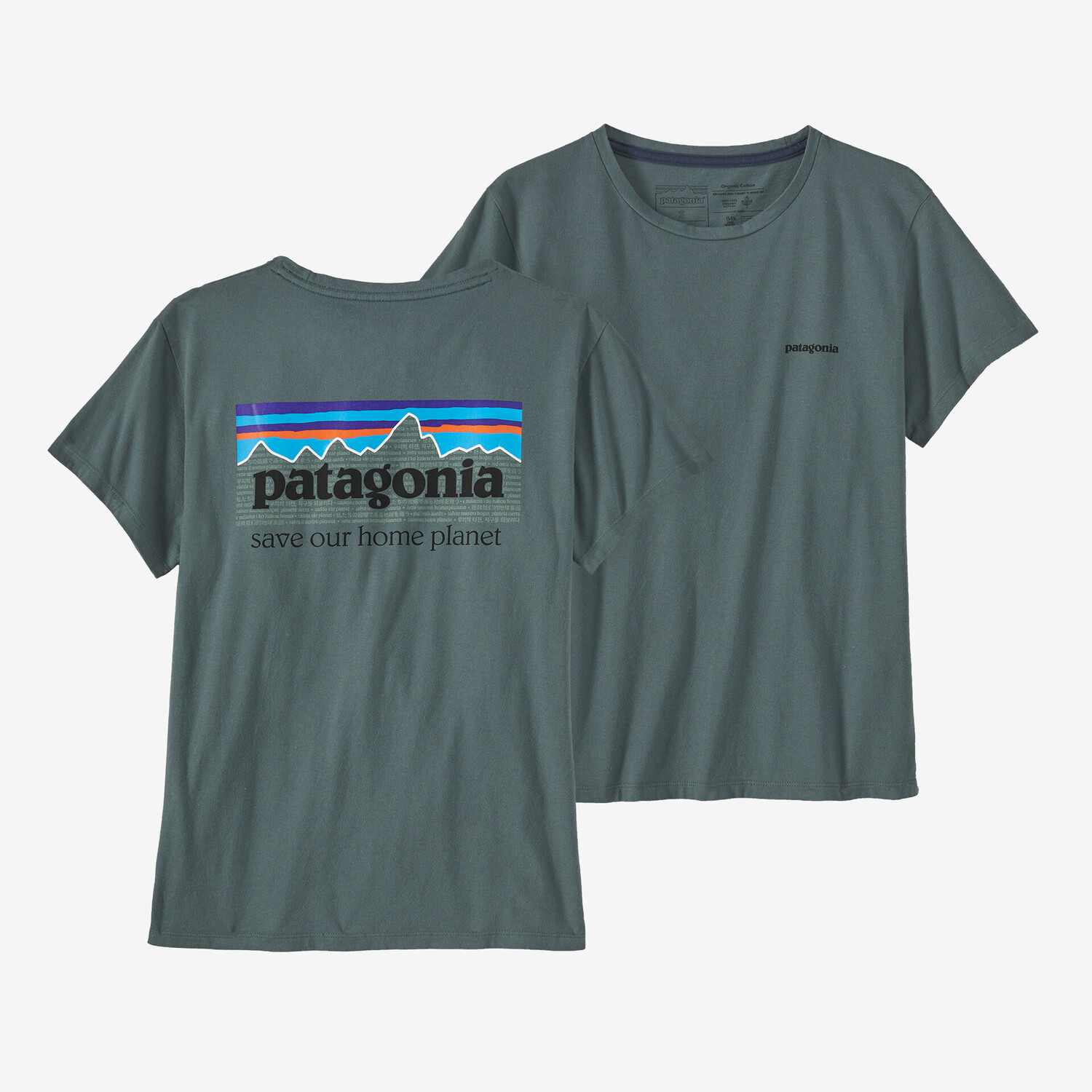 

Женская футболка P-6 Mission из органического материала Patagonia, нуво зеленый