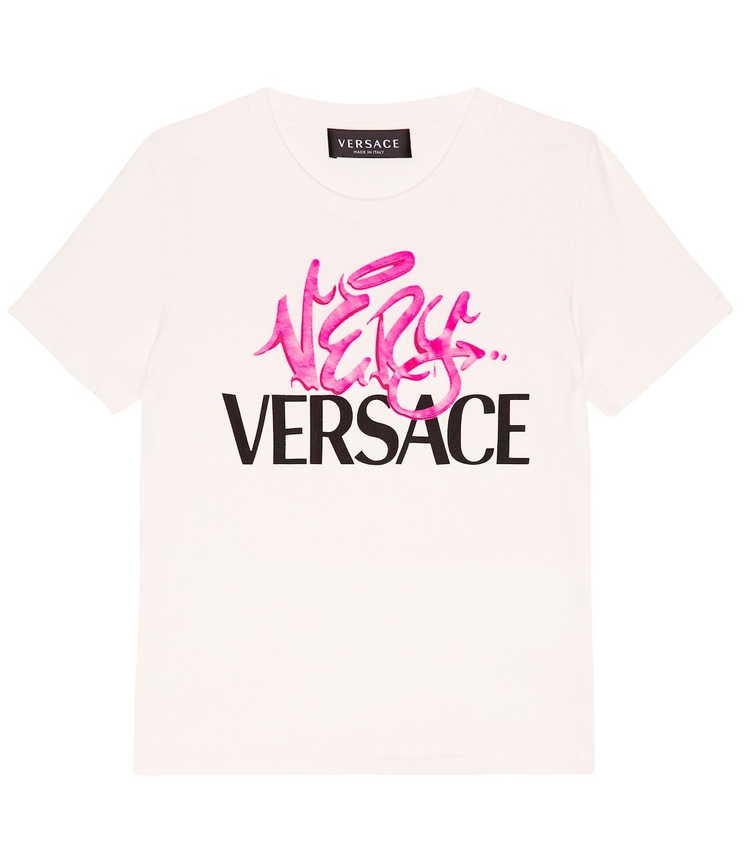 

Футболка из хлопкового джерси с принтом Versace, разноцветный