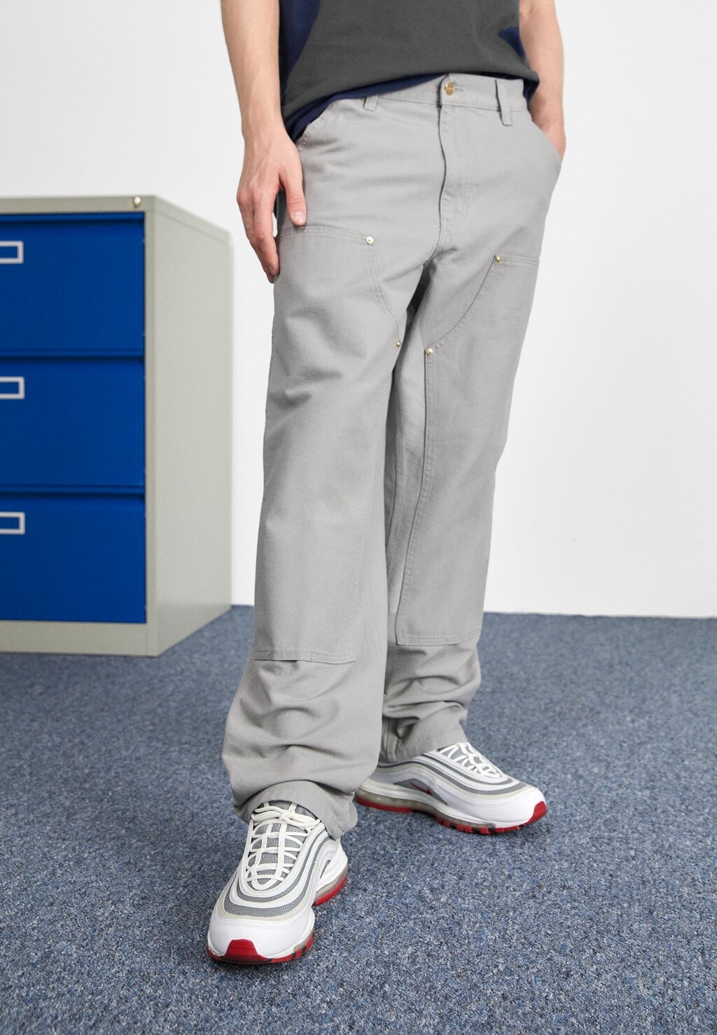 

Брюки Double Knee Pant Carhartt WIP, цвет marengo rinsed