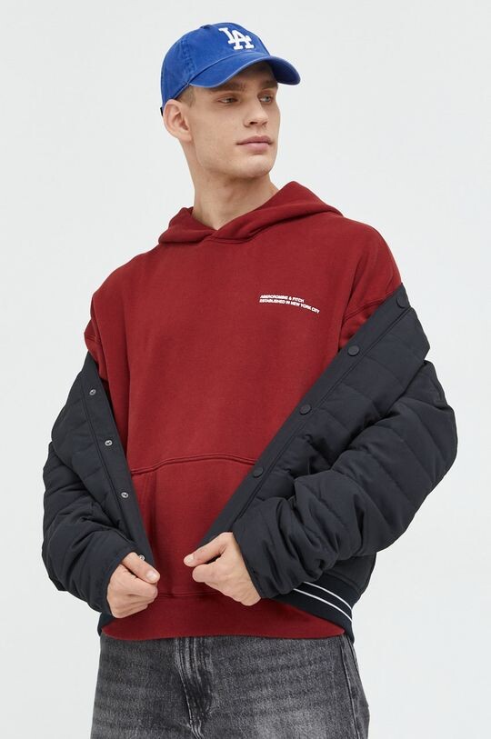 

Толстовка Abercrombie & Fitch, бордовый, Красный