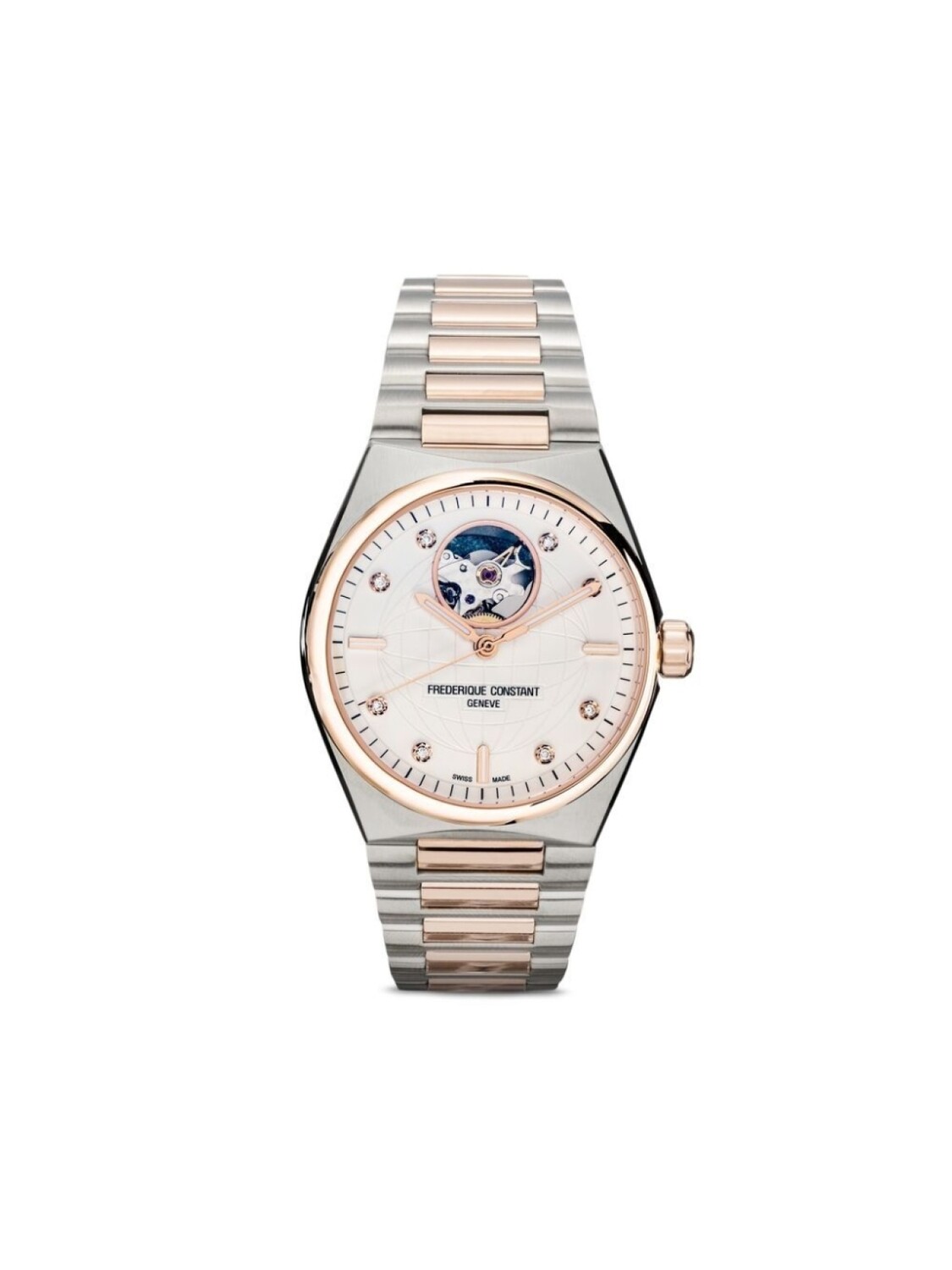 

Наручные часы Highlife Ladies Automatic Heart Beat 34 мм Frederique Constant, розовый