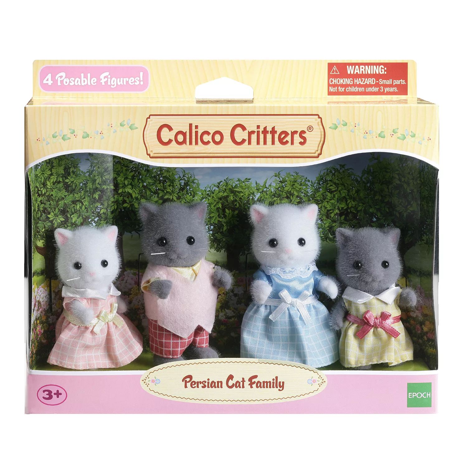 Семейный набор персидских кошек Calico Critters, состоящий из 4 коллекционных фигурок кукол Calico Critters