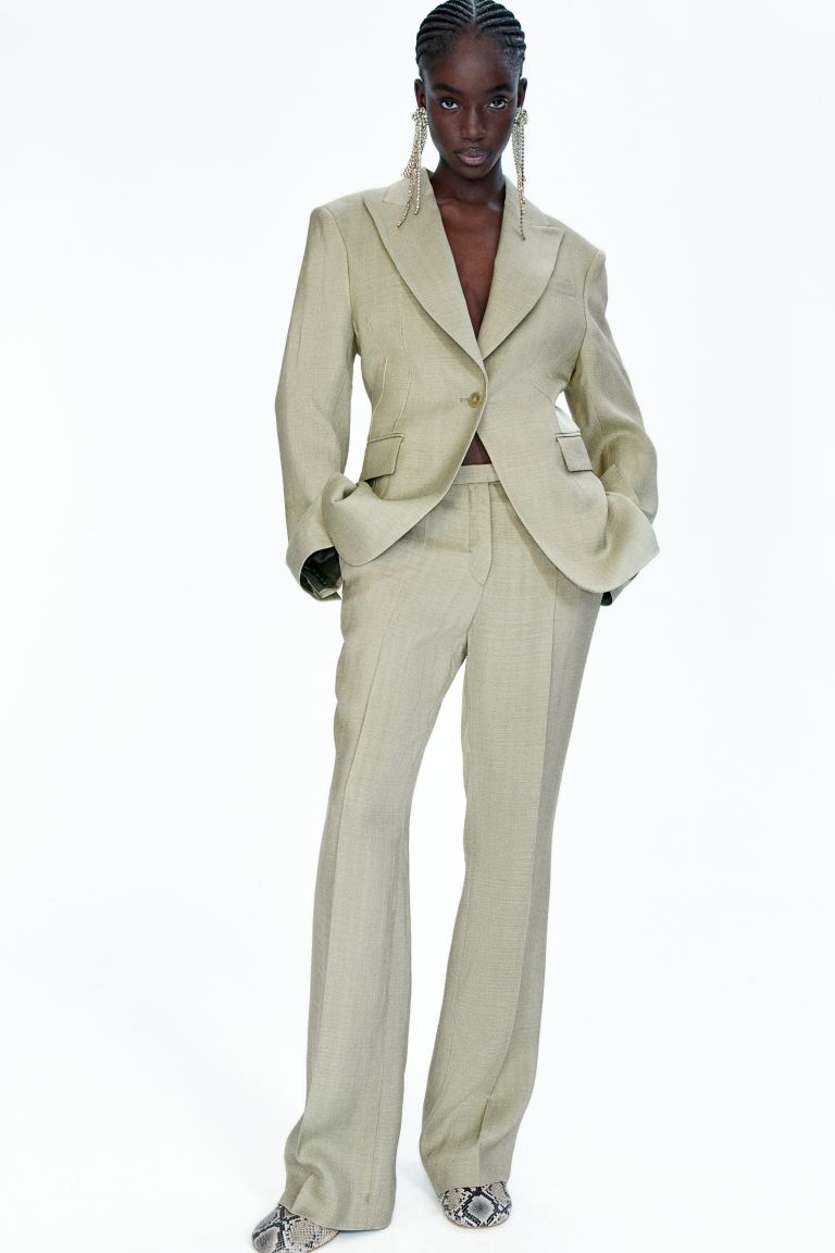 Элегантные брюки из вискозы H&M, бежевый брюки из вискозы zarina 1224210727 бежевый 44