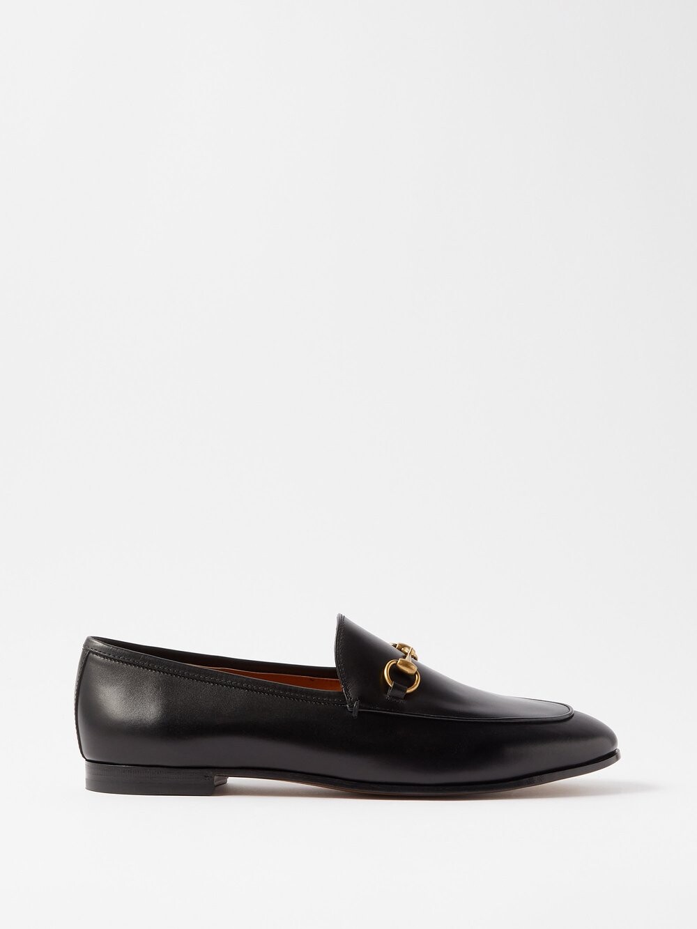 

Кожаные лоферы jordaan horsebit Gucci, черный