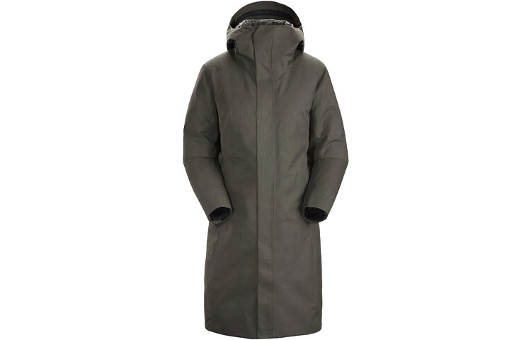 

Пуховик женский Arcteryx Solano с капюшоном, коричневый