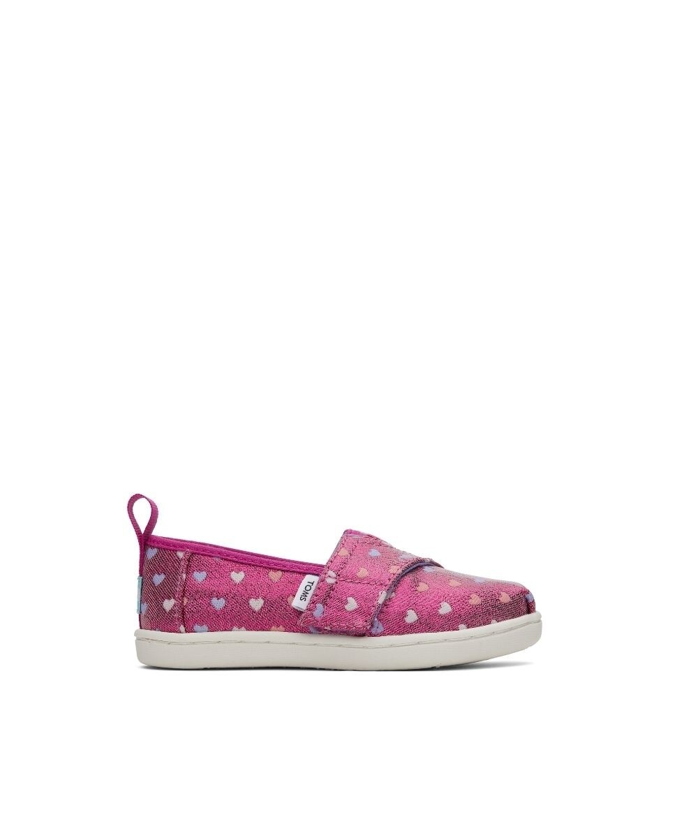 

Детские эспадрильи из парусины фуксии Toms, розовый