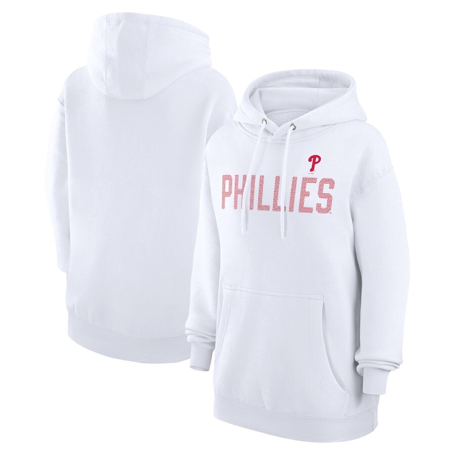 

Пуловер с капюшоном G-III 4Her by Carl Banks Philadelphia Phillies, белый