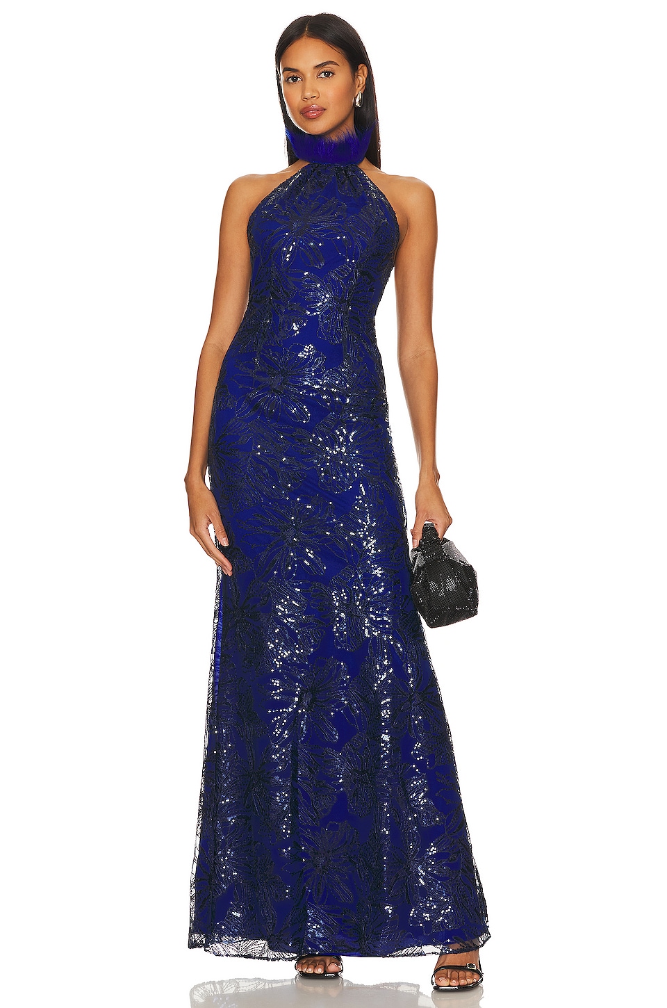 Платье Kim Shui X Revolve Beaded Lace Long, синий