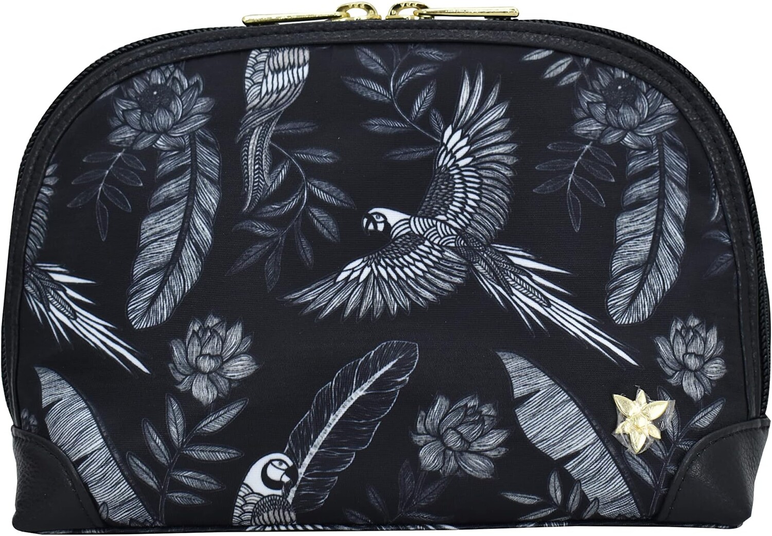 

Косметичка Dome Cosmetic Bag Printed Fabric 13002 Anuschka, цвет Jungle Macaws