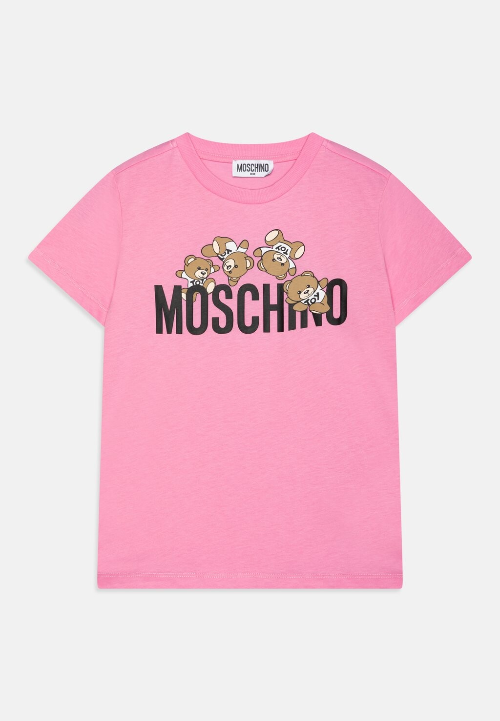 Футболка с принтом Unisex MOSCHINO, цвет sweet pink