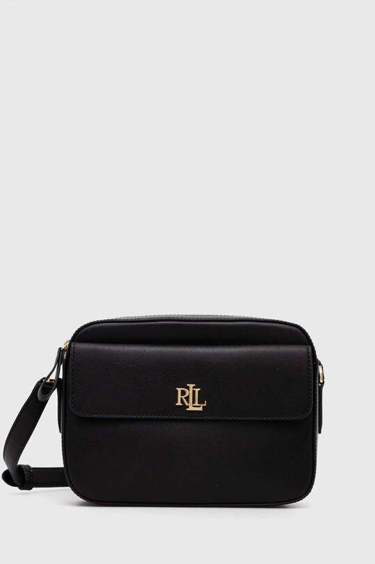

Кожаная сумочка Lauren Ralph Lauren, черный
