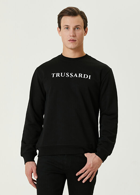 

Черный свитшот с логотипом Trussardi