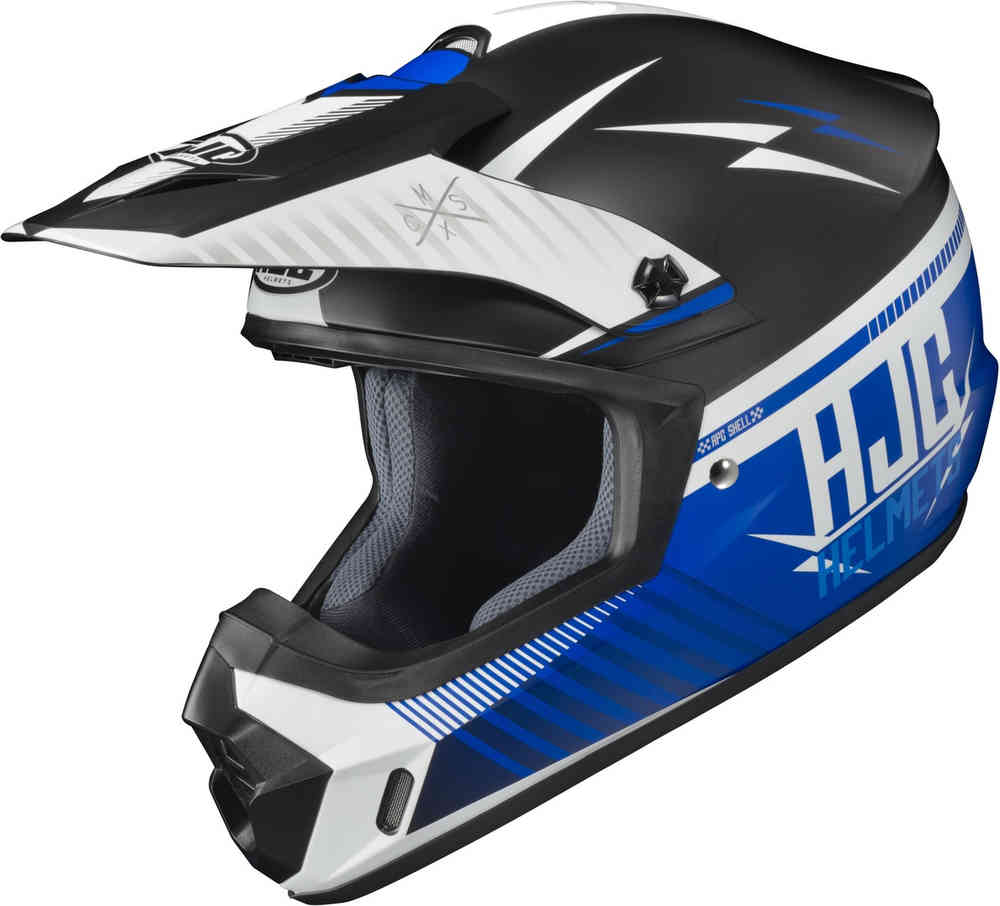 CS-MX II Tweek Шлем для мотокросса HJC, черный/белый/синий