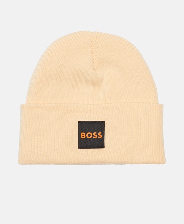 

Вязаная шапка Boss, бежевый