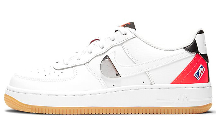 

Nike Air Force 1 LV8 NBA Белая малиновая резинка (GS)