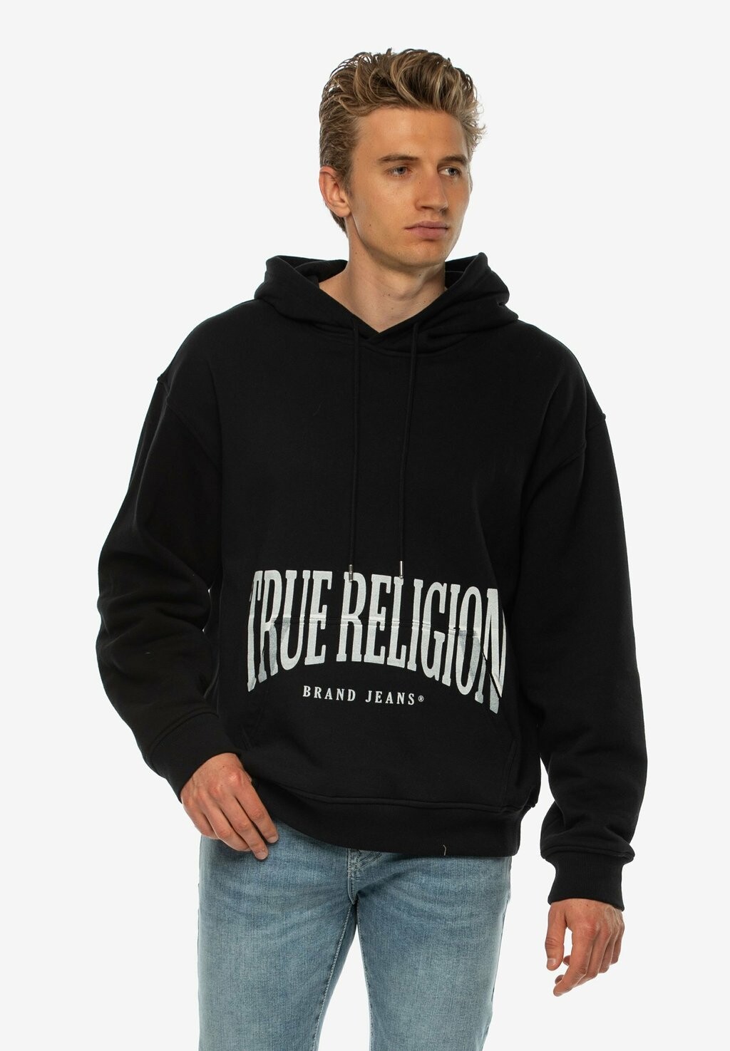 

Толстовка с капюшоном RELAXED STRETCH ART True Religion, черный