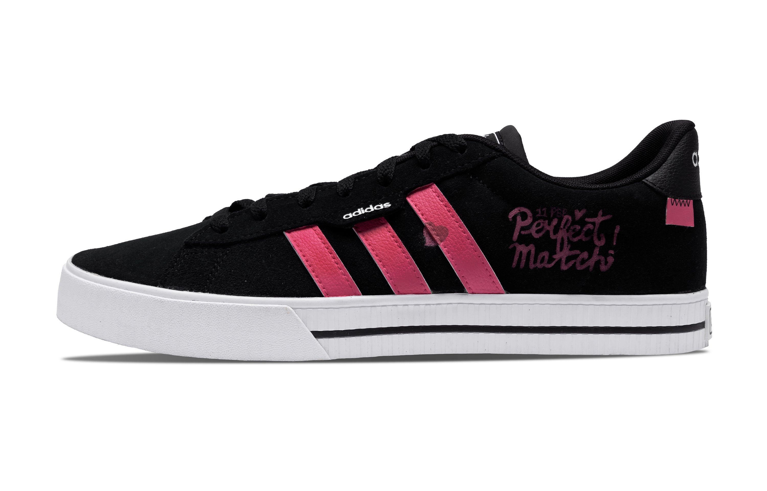 

Кроссовки adidas neo Daily 3.0 Skateboarding Shoes Men Low-top Black/Fuchsia, черный/фуксия