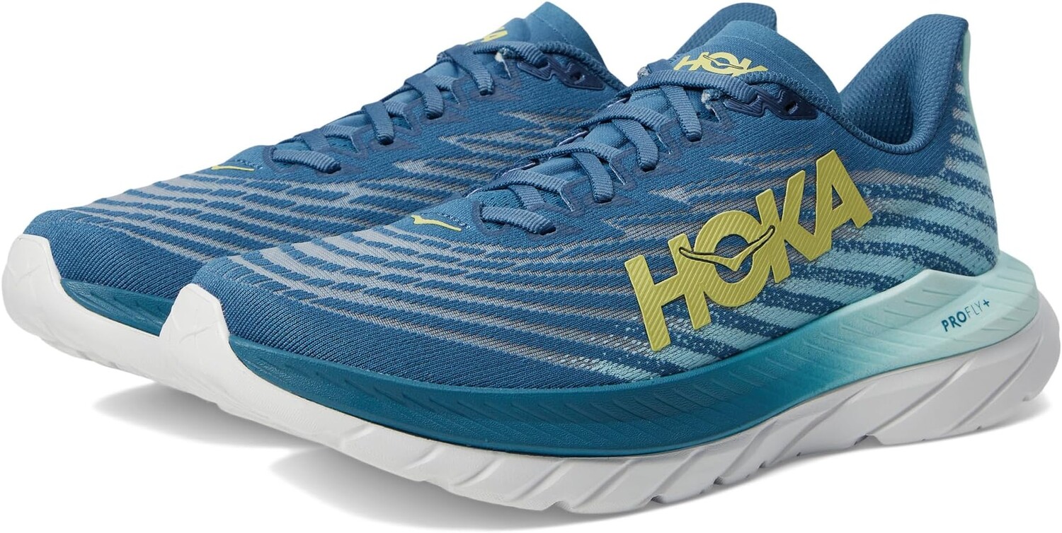 

Кроссовки Mach 5 Hoka, цвет Blue Steel/Sunlit Ocean
