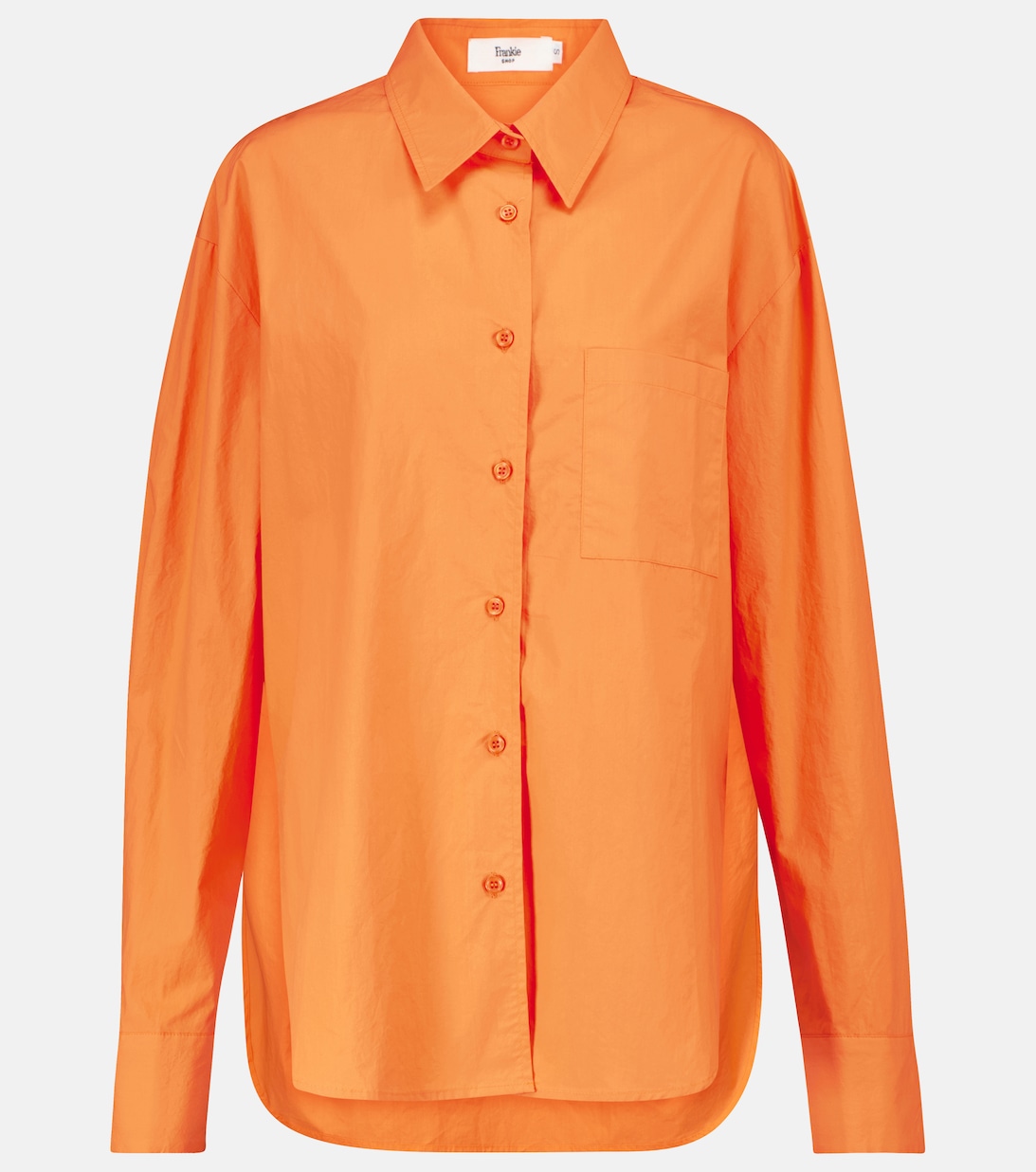цена Рубашка Lui из хлопка THE FRANKIE SHOP, оранжевый