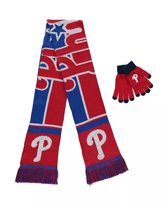 

Женский комплект из перчаток и шарфа Philadelphia Phillies Foco, мультиколор