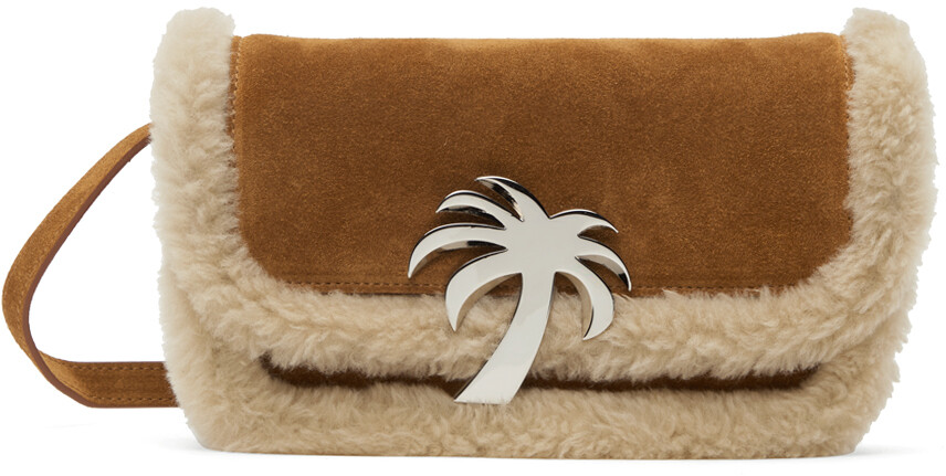 

Коричневая сумка из овчины Palm Bridge Palm Angels