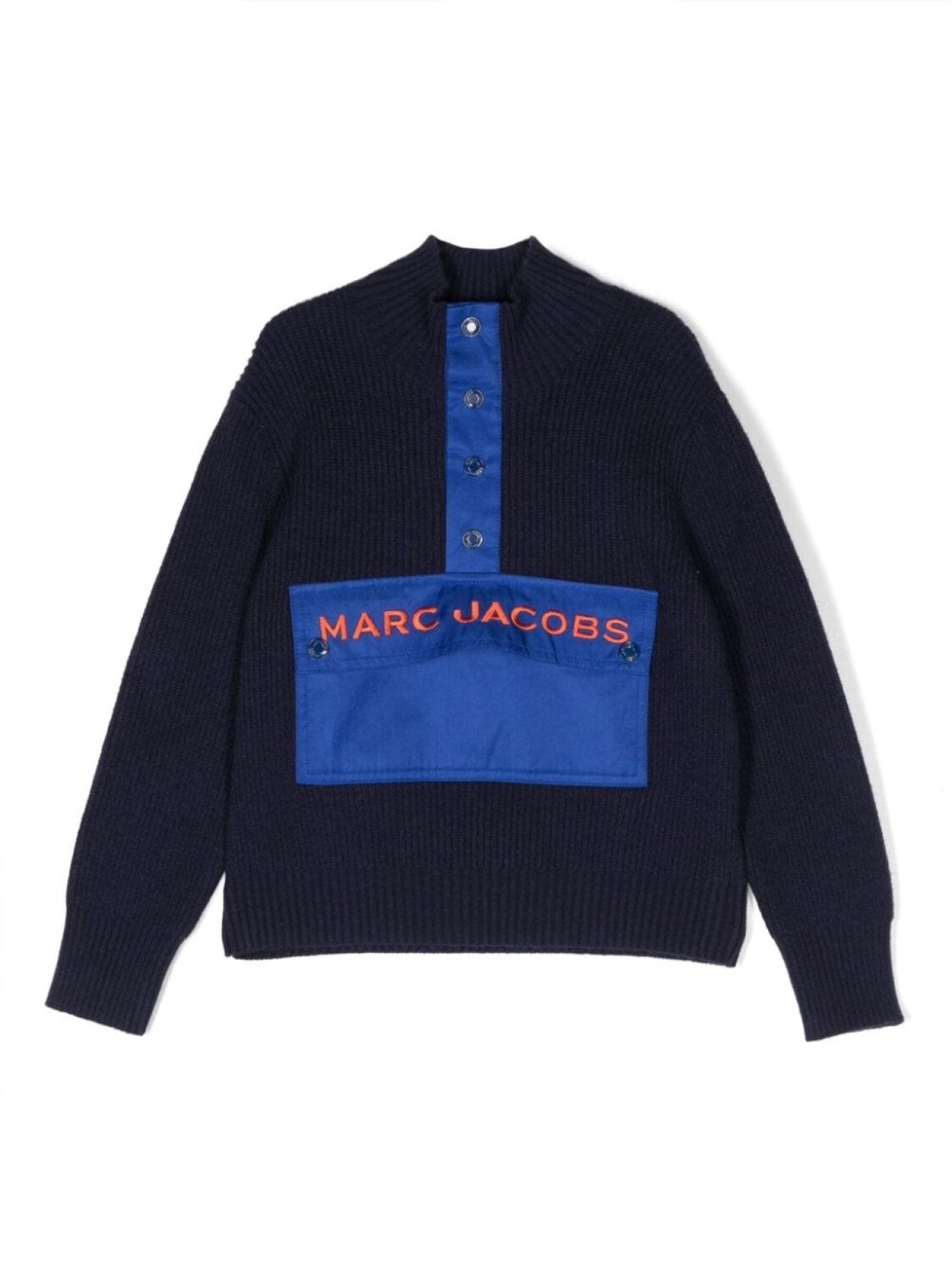 

Marc Jacobs Kids трикотажный топ с планкой на пуговицах, синий