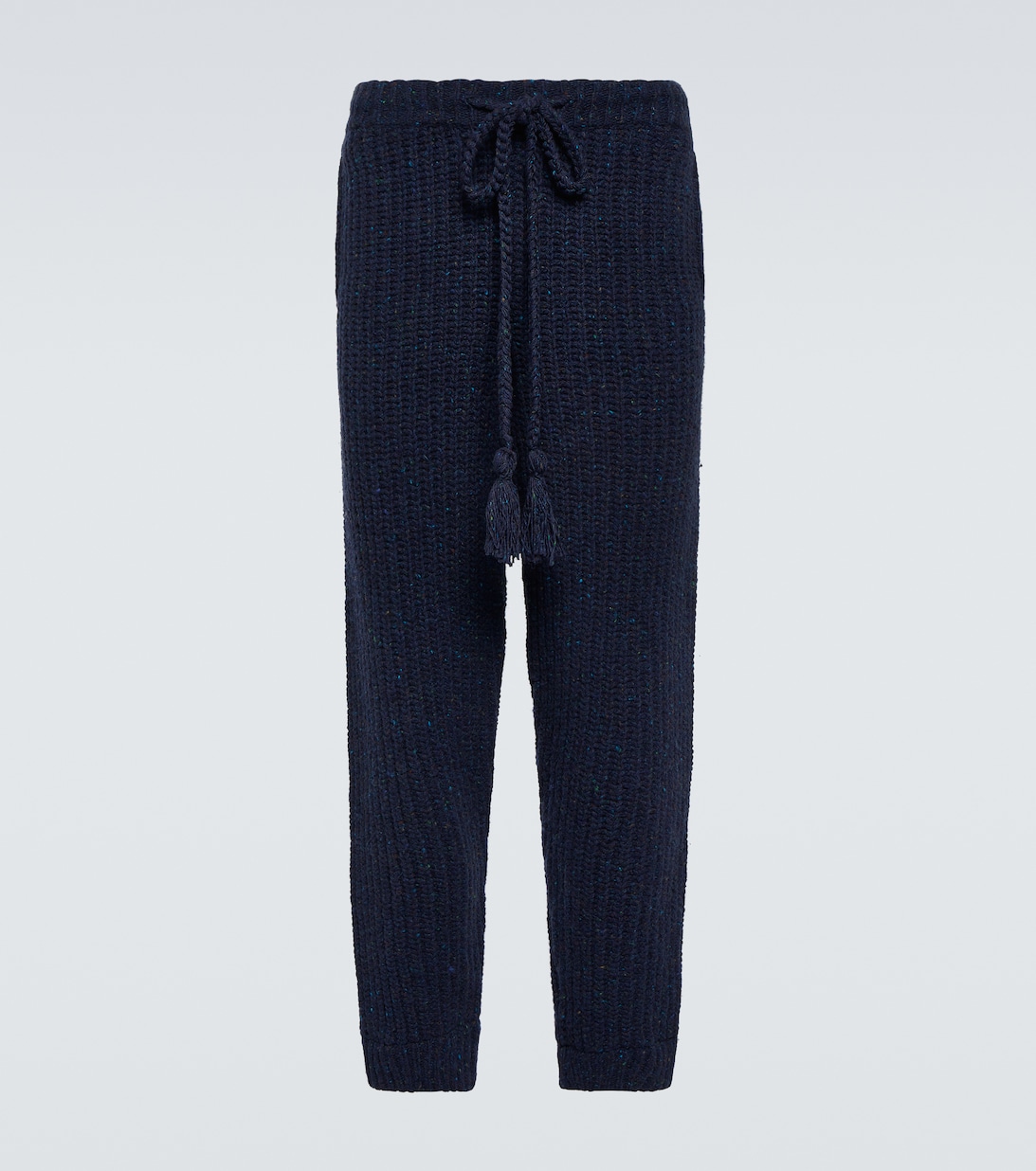 Трикотажные брюки в рубчик Wind Rose Alanui, синий цена и фото
