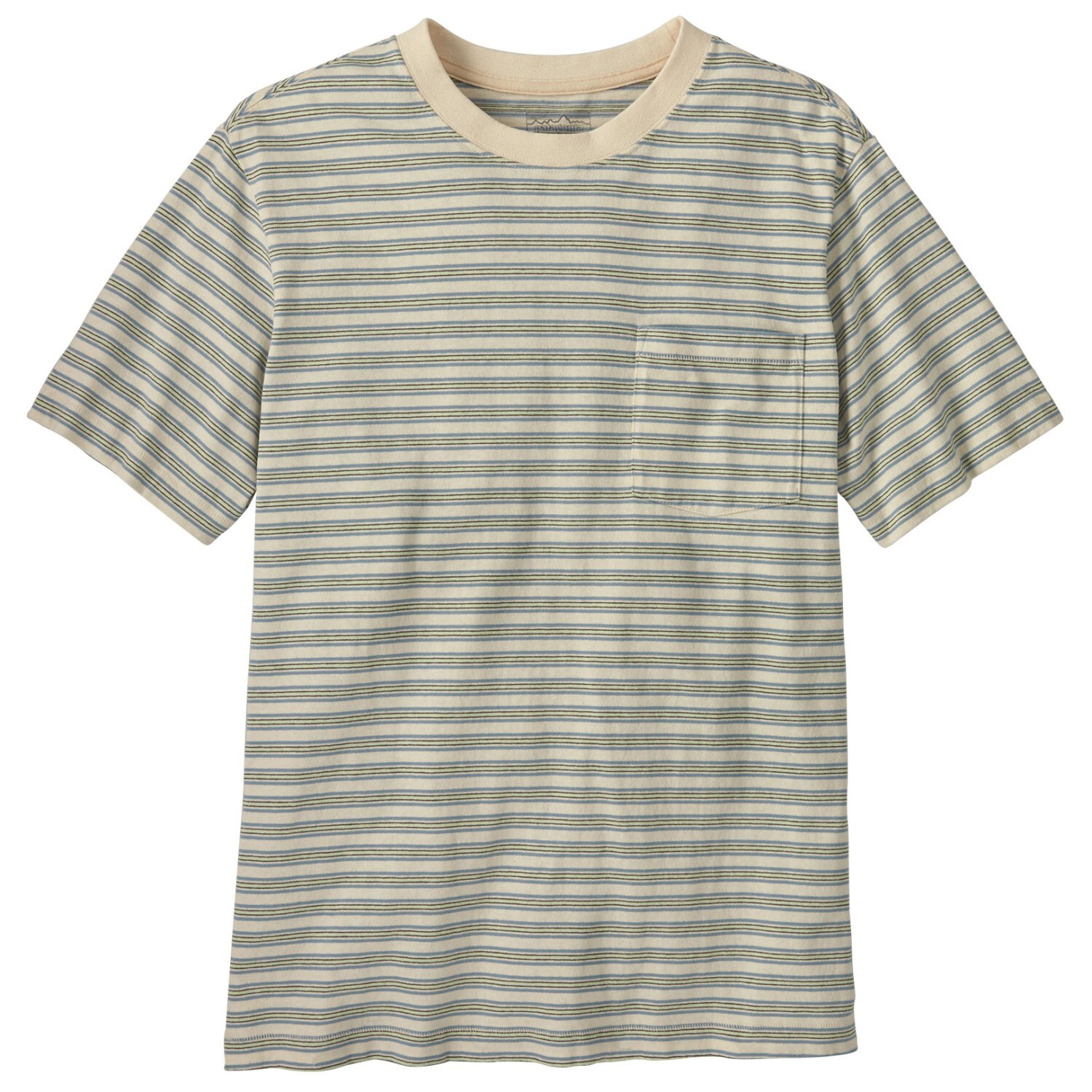 Футболка Patagonia Cotton In Conversion MW Pocket Tee, цвет Hidden Stripe/Natural mw natural