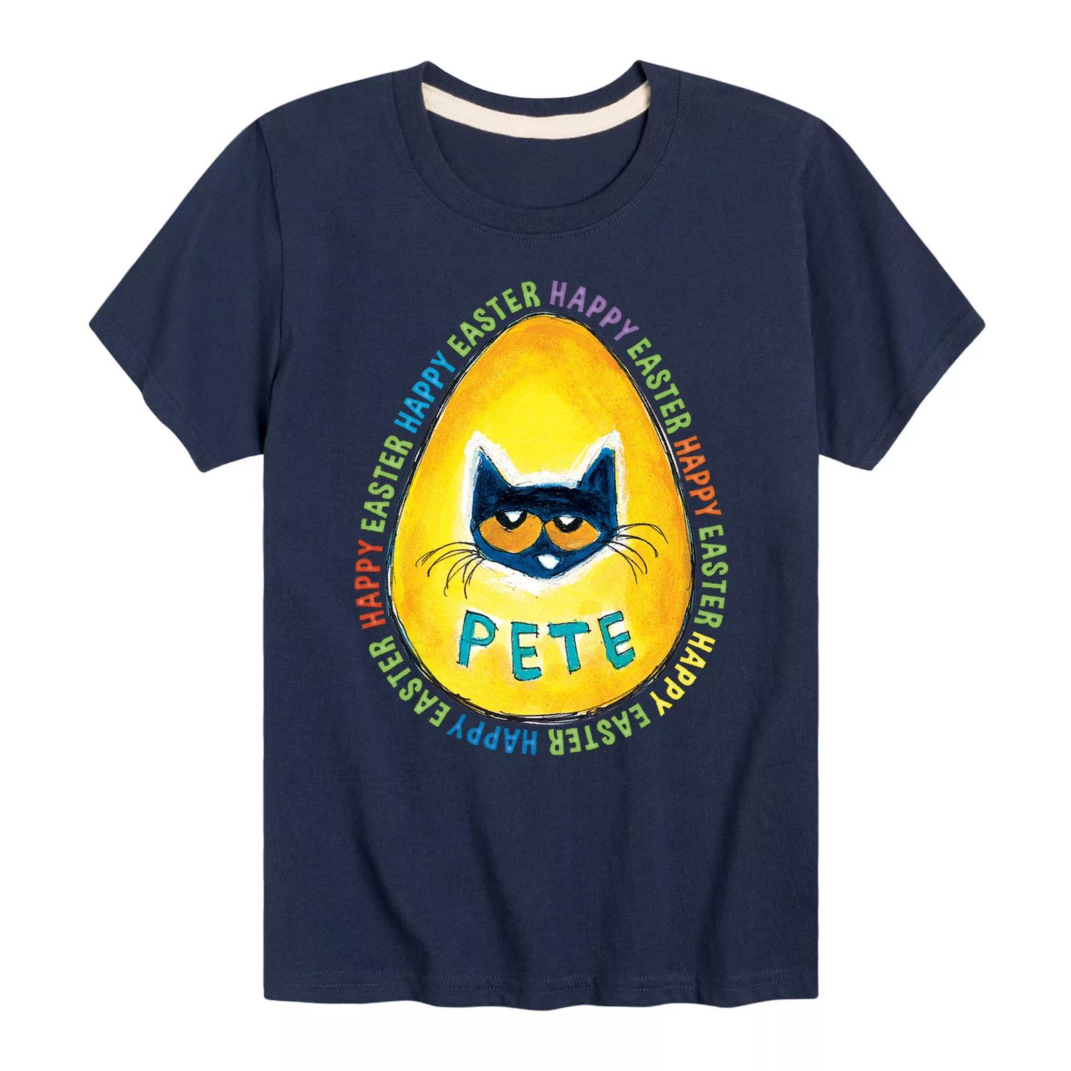 Футболка с рисунком Good Egg для мальчиков 8–20 лет Pete The Cat Licensed Character, синий