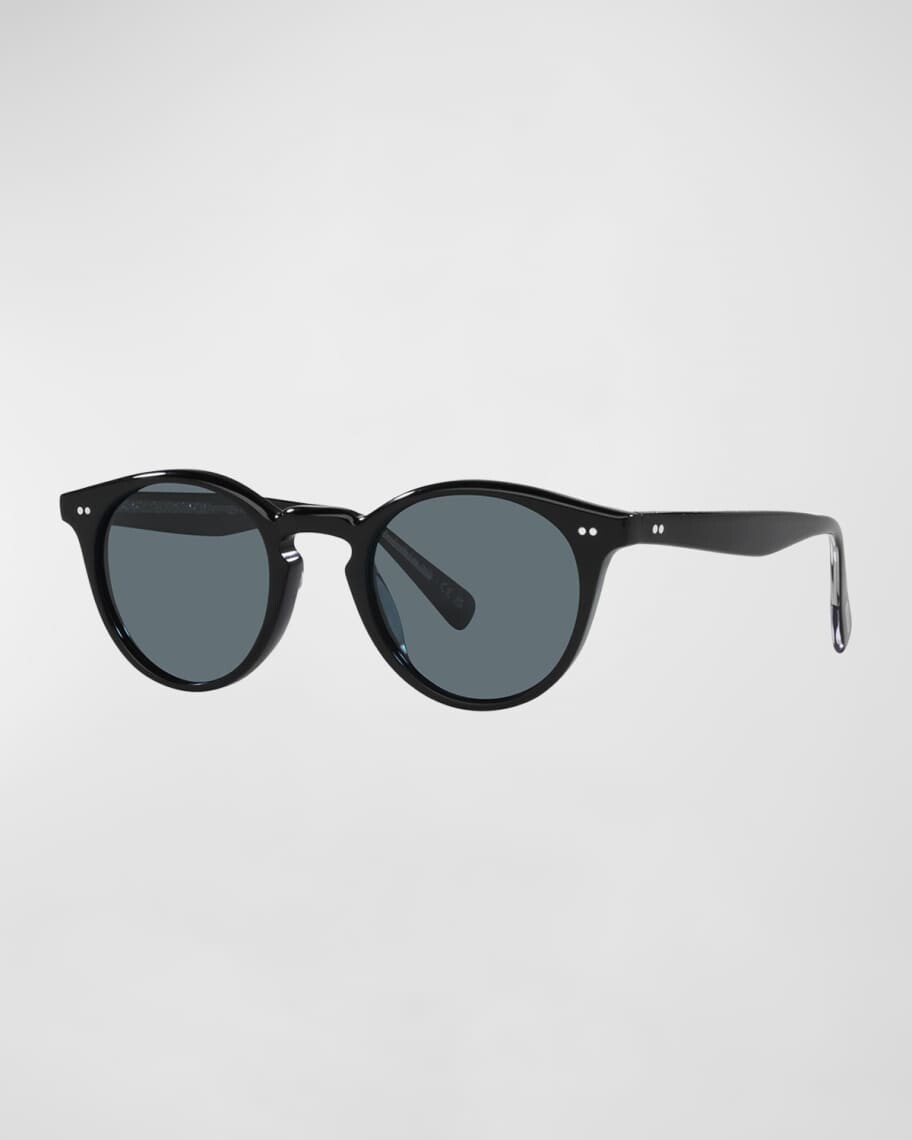 

Круглые поляризационные солнцезащитные очки из ацетата Oliver Peoples