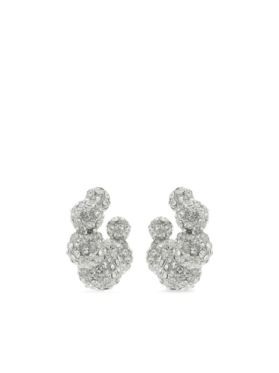 

Серьги-кольца с кристаллами Oscar de la Renta, нейтральный цвет