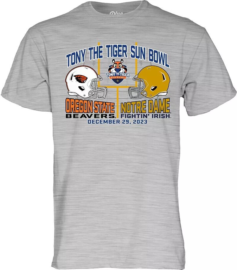 

Blue 84 Adult 2023 Sun Bowl Oregon State Beavers vs. Футболка Notre Dame Fighting Irish Dueling
