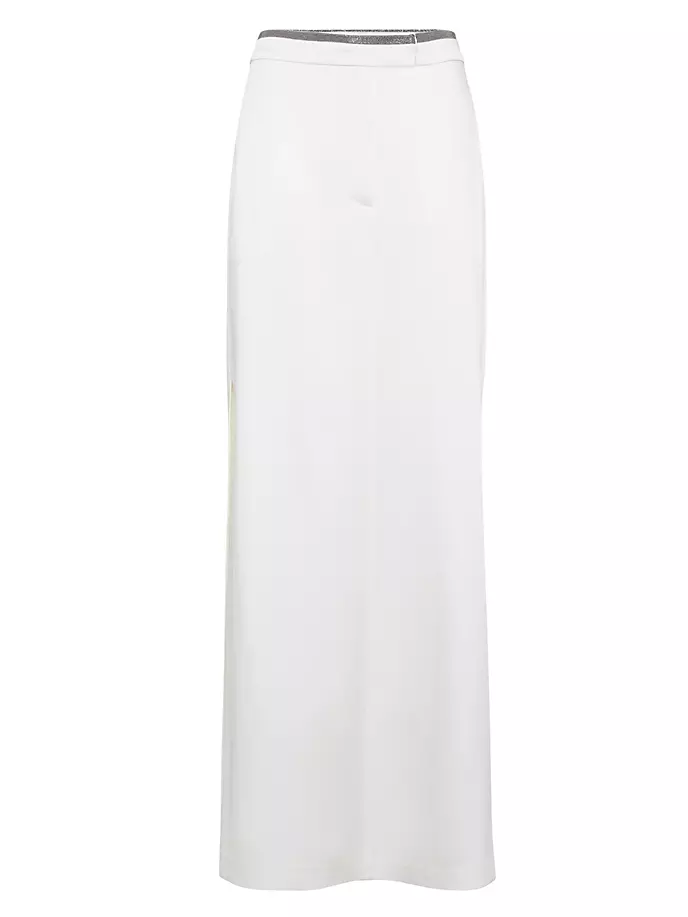 

Макси-юбка Sartorial с драгоценным поясом Brunello Cucinelli, цвет natural