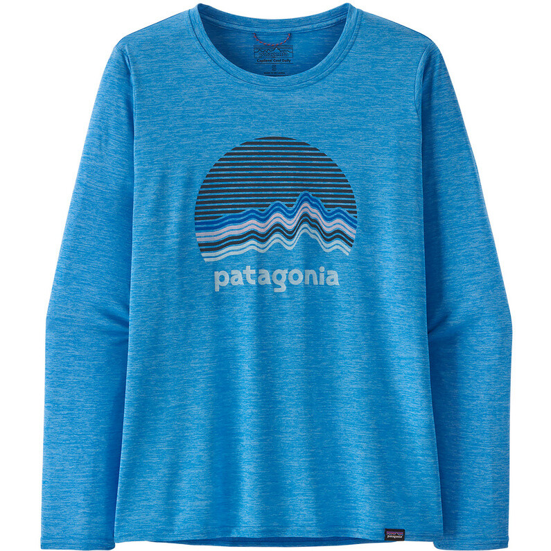 

Женская кепка с рисунком Cool Повседневные с длинным рукавом Patagonia, синий