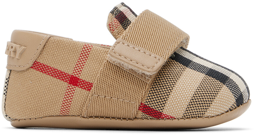 

Кроссовки Pre-Walkers в клетку Baby Beige Archive бежевый EU Burberry